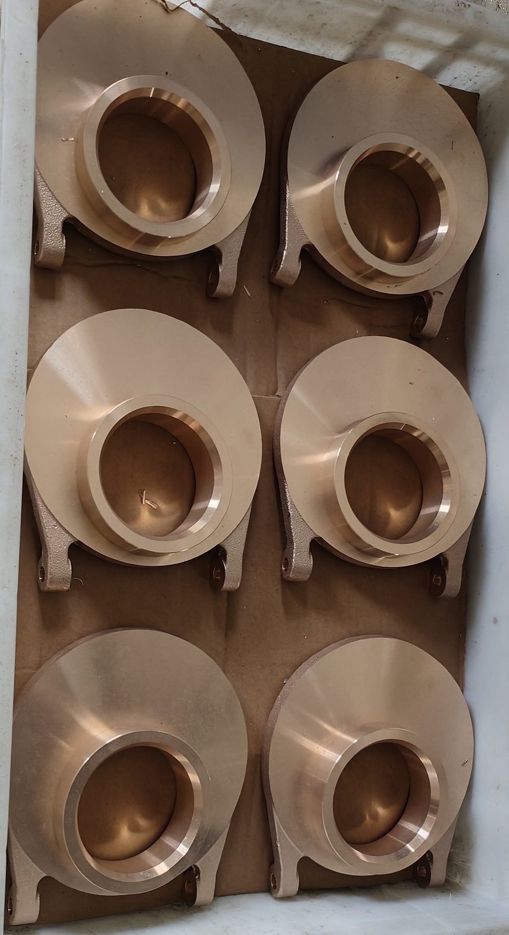 Machined copper alloy castings