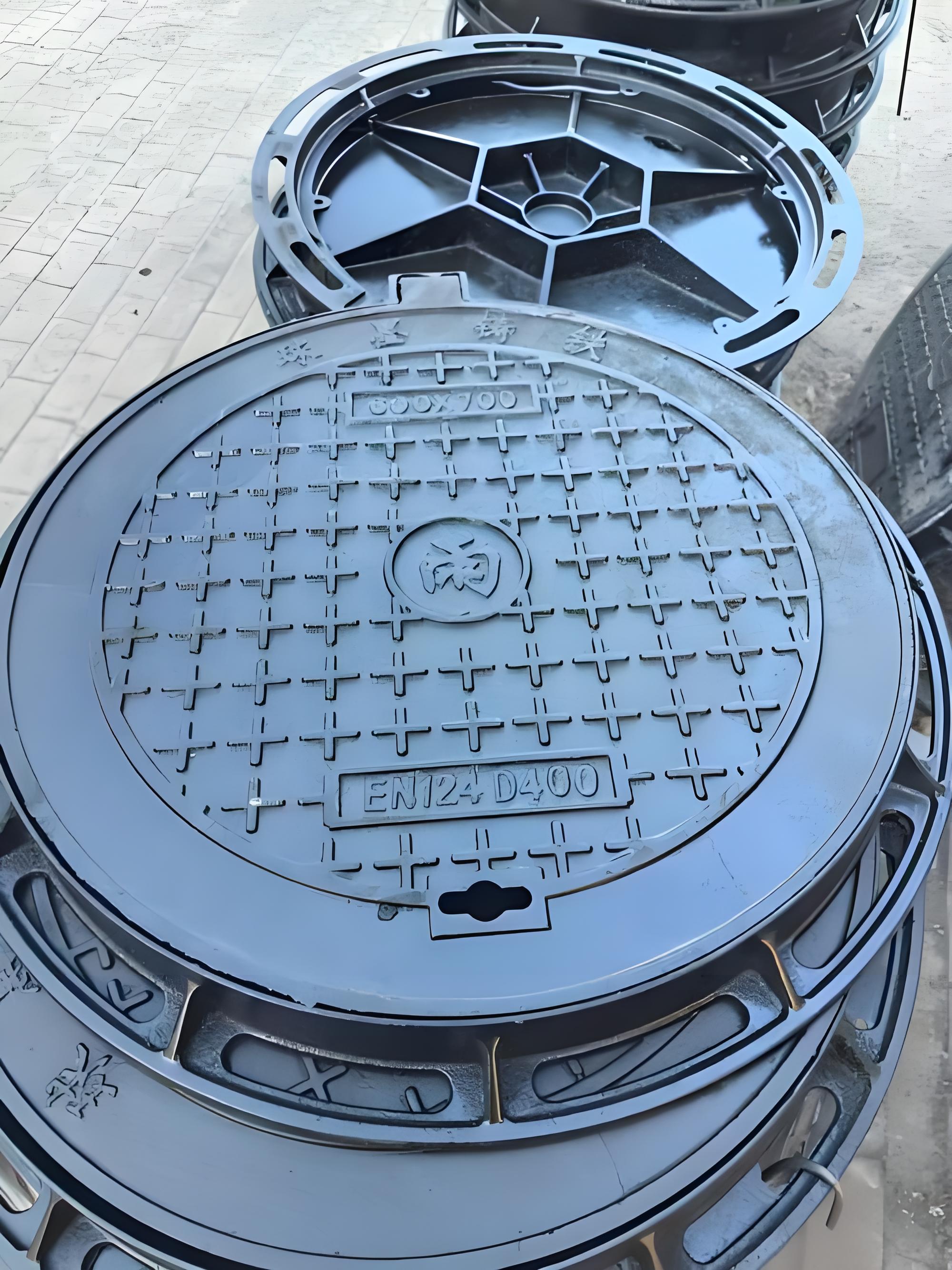 EN124 D400 ductile iron manhole cover