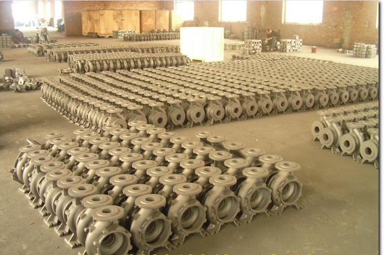 Industrial pump casing castings production batch