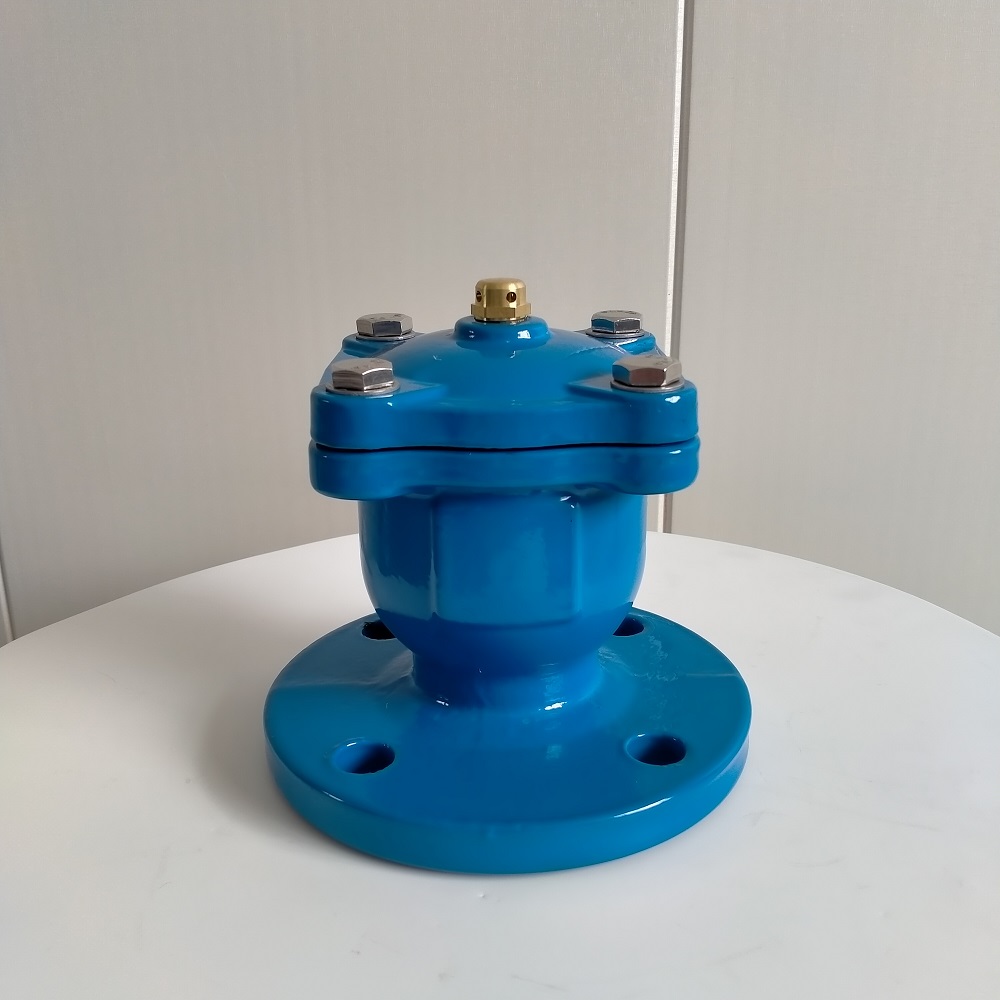 Single chamber blue air release valve